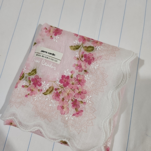 ❤️ Pierre Cardin handkerchief Cotton Authentic - Picture 3 of 9